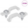 Klipsy LED Strip 2 pcs przezroczysty 23,8 x 7,3 x 4,3 mm