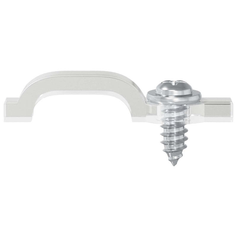 Klipsy LED Strip 2 pcs przezroczysty 23,8 x 7,3 x 4,3 mm