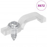 Klipsy LED Strip 12 pcs przezroczysty 23,8 x 7,3 x 4,3 mm