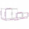 Szafka do przechowywania 2 pcs Czarny Dąb 108 x 41 x 40 cm