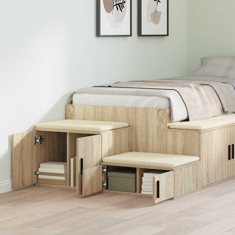Szafka do przechowywania 2 pcs Dąb Sonoma 108 x 41 x 40 cm