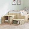Szafka do przechowywania 2 pcs Dąb Sonoma 108 x 41 x 40 cm