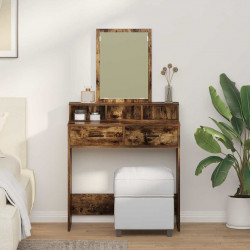 Toaletka Dąb wędzony 79 x 41 x 140 cm Materiał drewnopochodny
