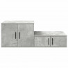 Szafka do przechowywania 2 pcs Betonowy szary 108 x 41 x 40 cm