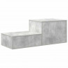 Szafka do przechowywania 2 pcs Betonowy szary 108 x 41 x 40 cm