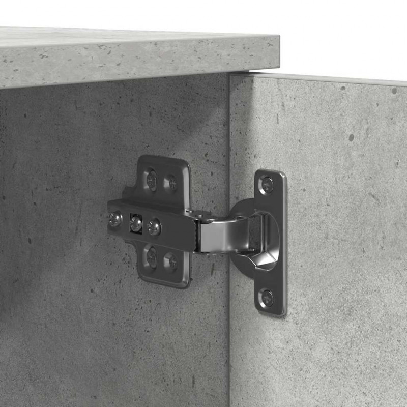 Szafka do przechowywania 2 pcs Betonowy szary 108 x 41 x 40 cm