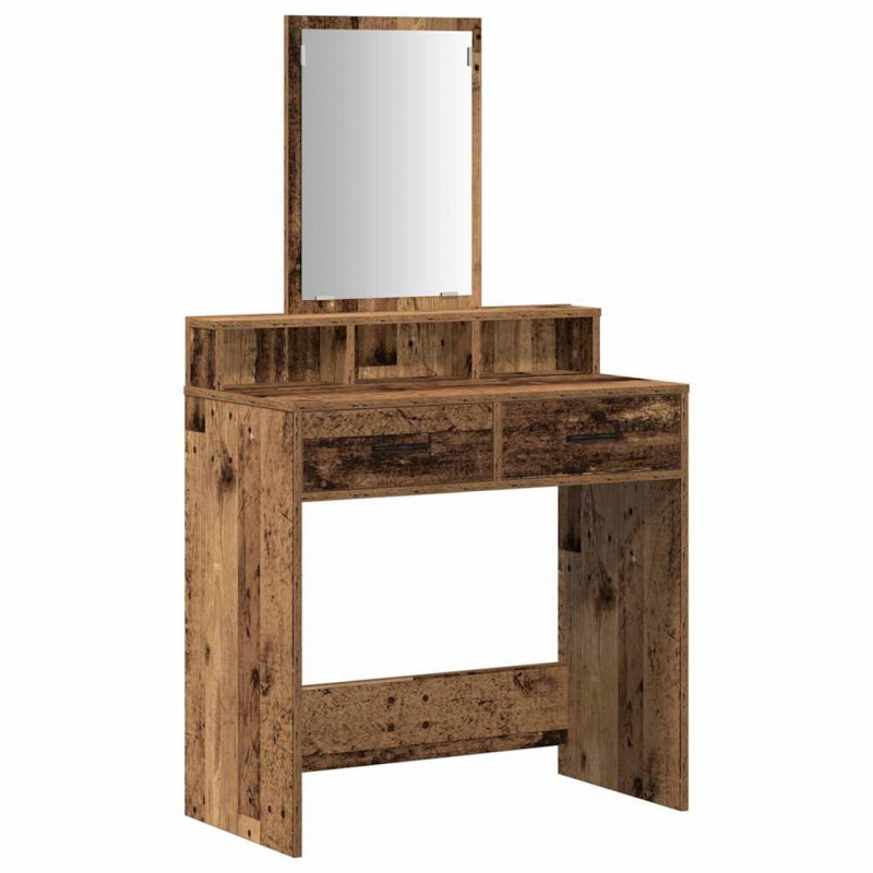 Toaletka Stare drewno 79 x 41 x 140 cm Materiał drewnopochodny