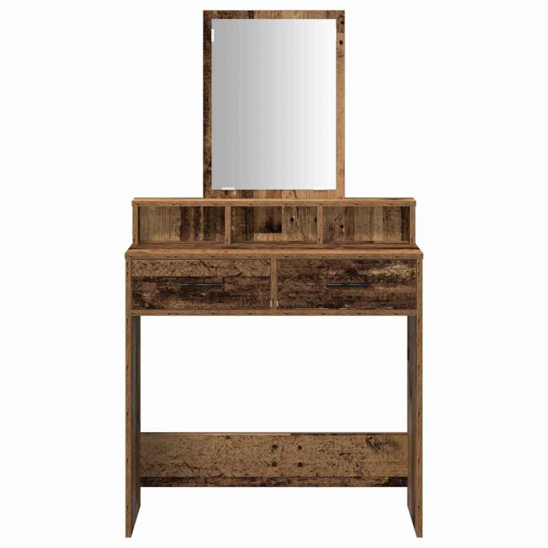 Toaletka Stare drewno 79 x 41 x 140 cm Materiał drewnopochodny