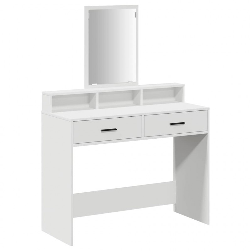 Toaletka Biały 100 x 41 x 140 cm Materiał drewnopochodny