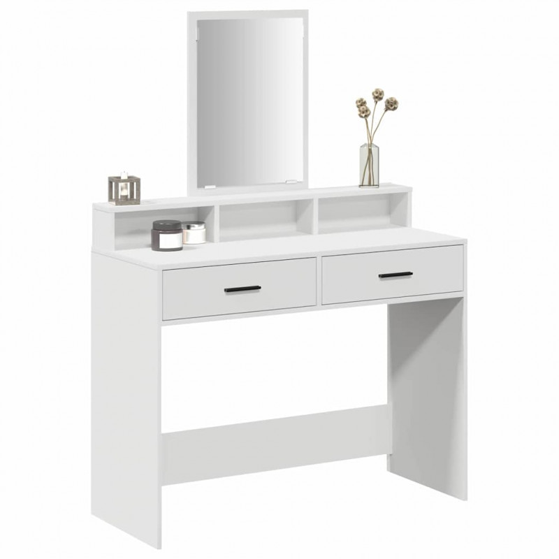 Toaletka Biały 100 x 41 x 140 cm Materiał drewnopochodny