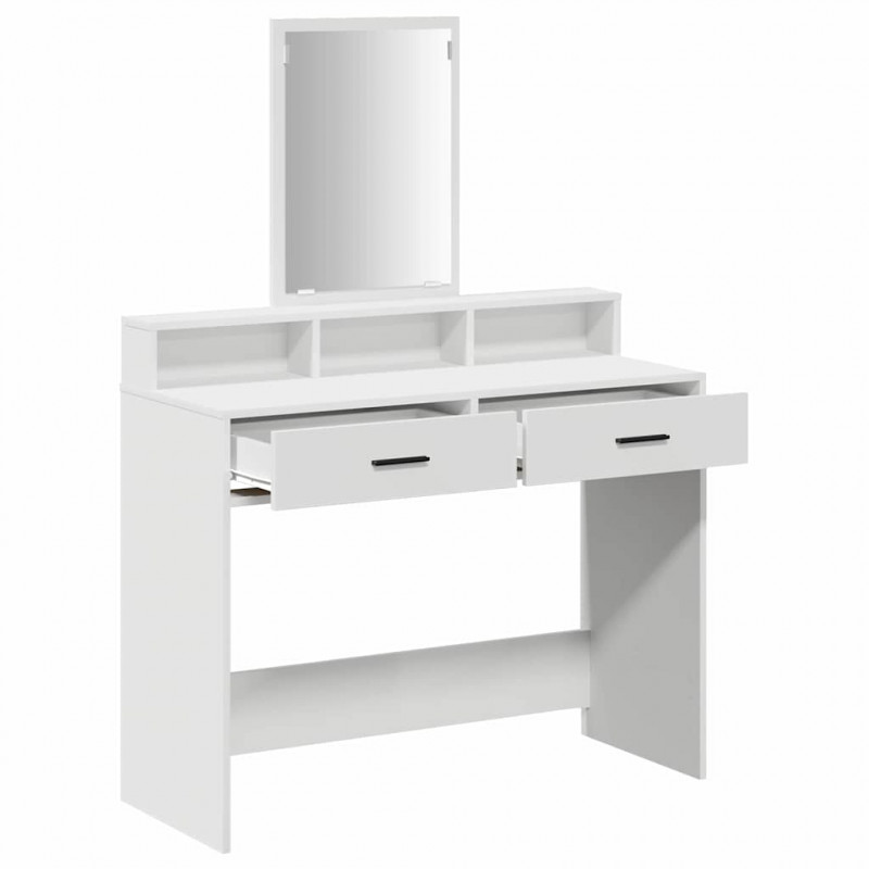 Toaletka Biały 100 x 41 x 140 cm Materiał drewnopochodny