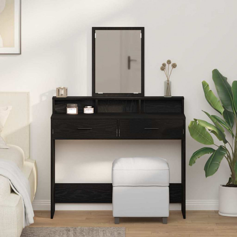 Toaletka Czarny Dąb 100 x 41 x 140 cm Materiał drewnopochodny