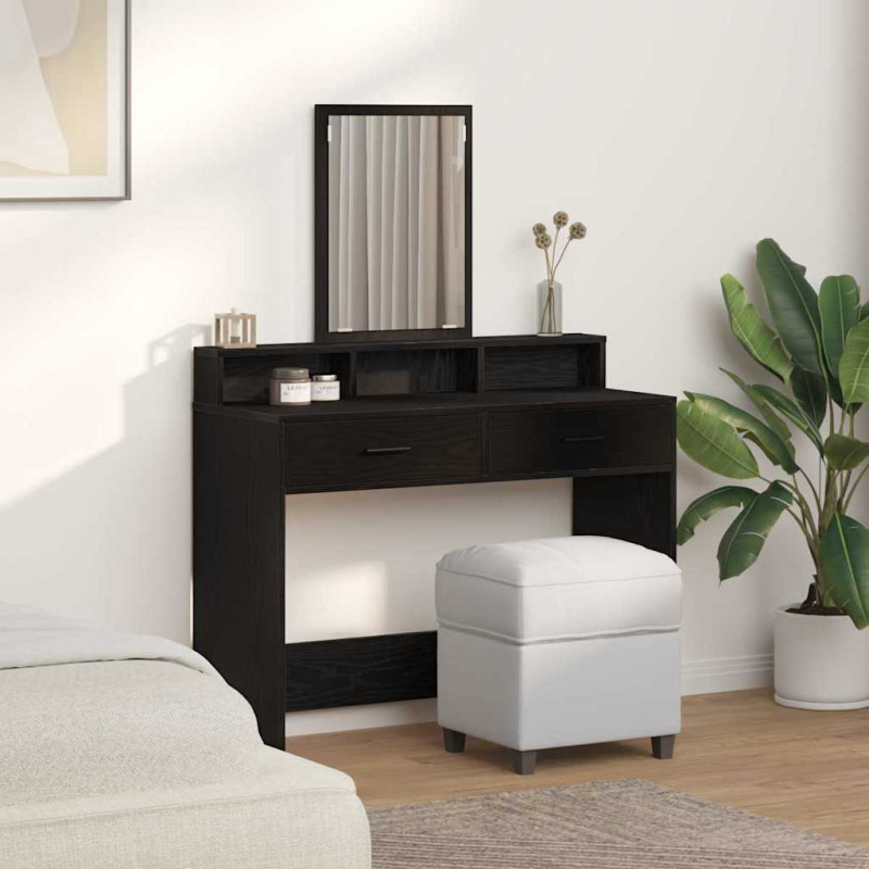 Toaletka Czarny Dąb 100 x 41 x 140 cm Materiał drewnopochodny