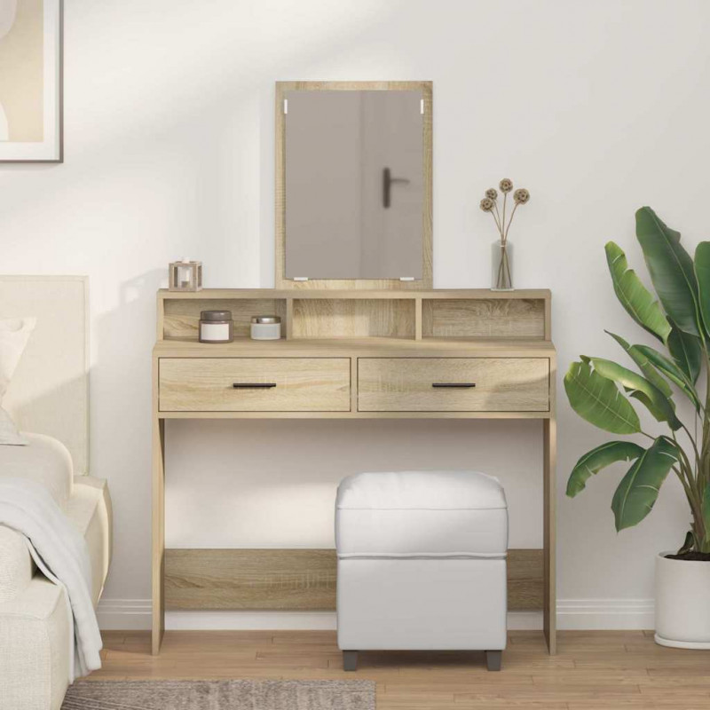 Toaletka Dąb Sonoma 100 x 41 x 140 cm Materiał drewnopochodny