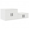 Szafka do przechowywania 2 pcs Biały 103 x 41 x 40 cm