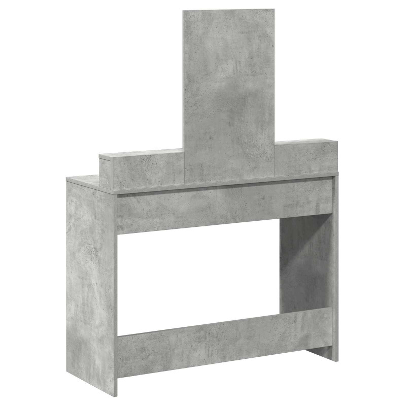 Toaletka z szufladą z półką Betonowy szary 100 x 41 x 140 cm
