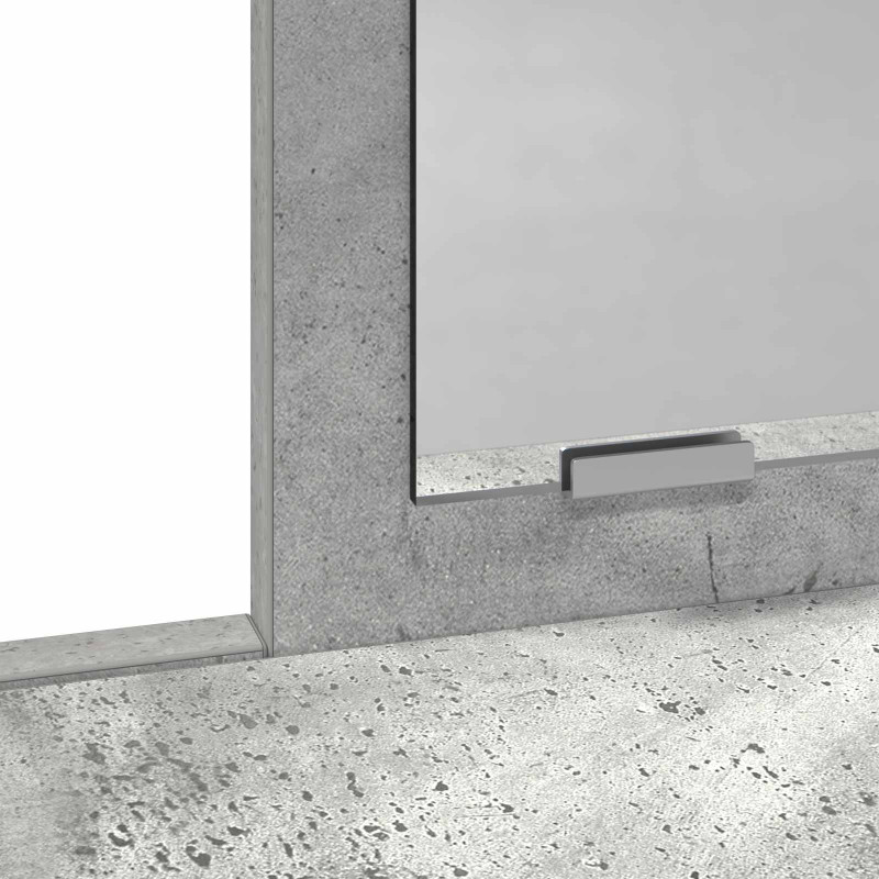 Toaletka z szufladą z półką Betonowy szary 100 x 41 x 140 cm
