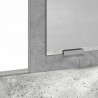 Toaletka z szufladą z półką Betonowy szary 100 x 41 x 140 cm