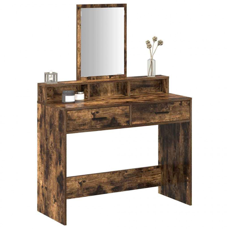 Toaletka Dąb wędzony 100 x 41 x 140 cm Materiał drewnopochodny