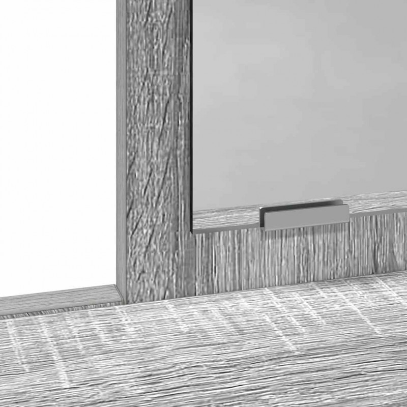 Toaletka Szary Sonoma 100 x 41 x 140 cm Materiał drewnopochodny
