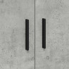 Szafka do przechowywania 2 pcs Betonowy szary 103 x 41 x 40 cm