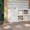 Drzwi do kuchni MEPPEL Biały 50 x 9 x 82 cm Lite drewno sosnowe