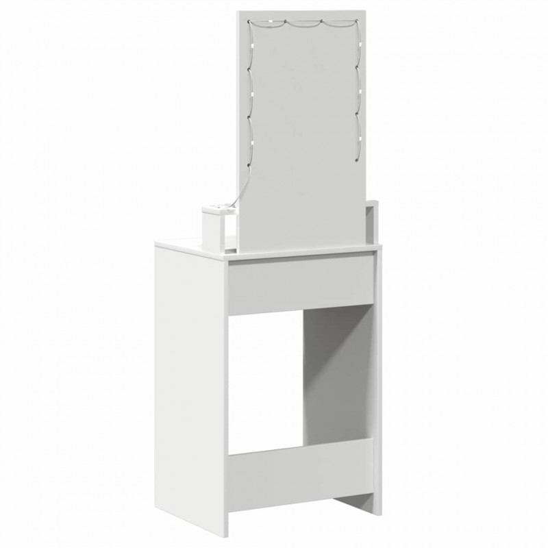 Toaletka Biały 50 x 41 x 140 cm Materiał drewnopochodny