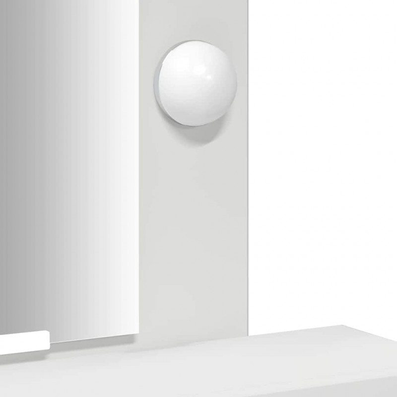 Toaletka Biały 50 x 41 x 140 cm Materiał drewnopochodny