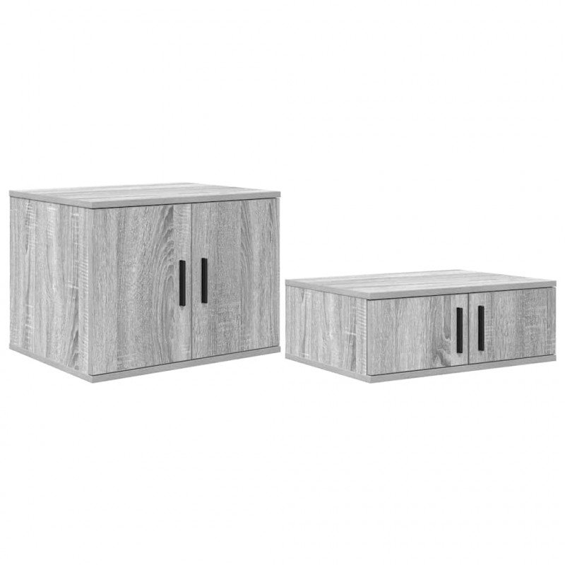 Szafka do przechowywania 2 pcs Szary Sonoma 103 x 41 x 40 cm