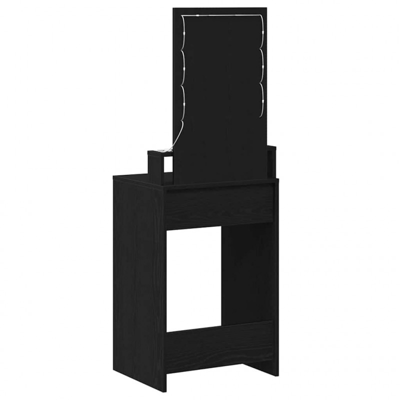Toaletka Czarny 50 x 41 x 140 cm Materiał drewnopochodny