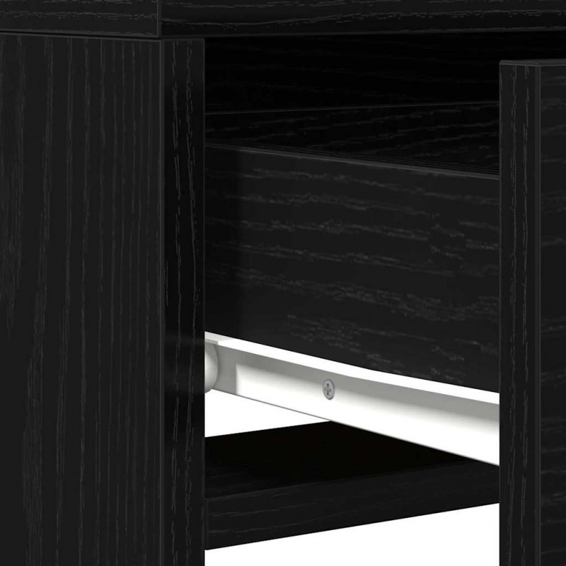 Toaletka Czarny 50 x 41 x 140 cm Materiał drewnopochodny