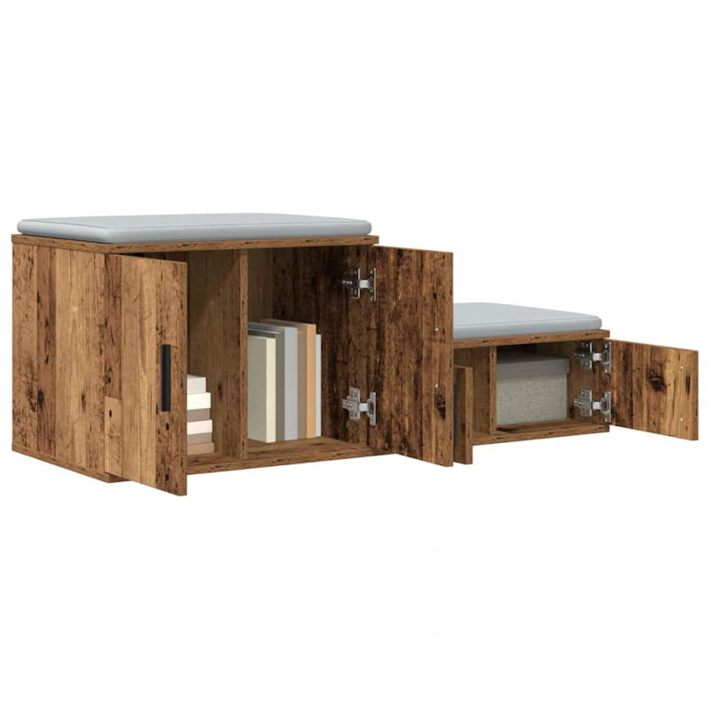 Szafka do przechowywania 2 pcs Stare drewno 103 x 41 x 40 cm
