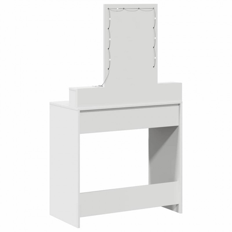Toaletka Biały 79 x 41 x 140 cm Materiał drewnopochodny