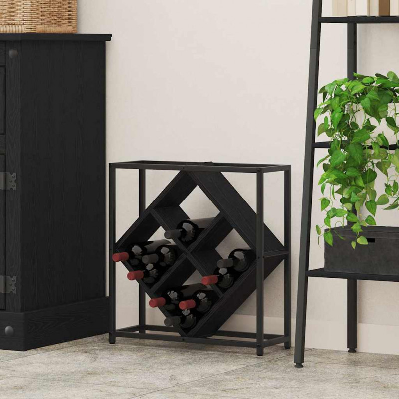Regał na wino Czarny Dąb 51 x 18 x 52,5 cm