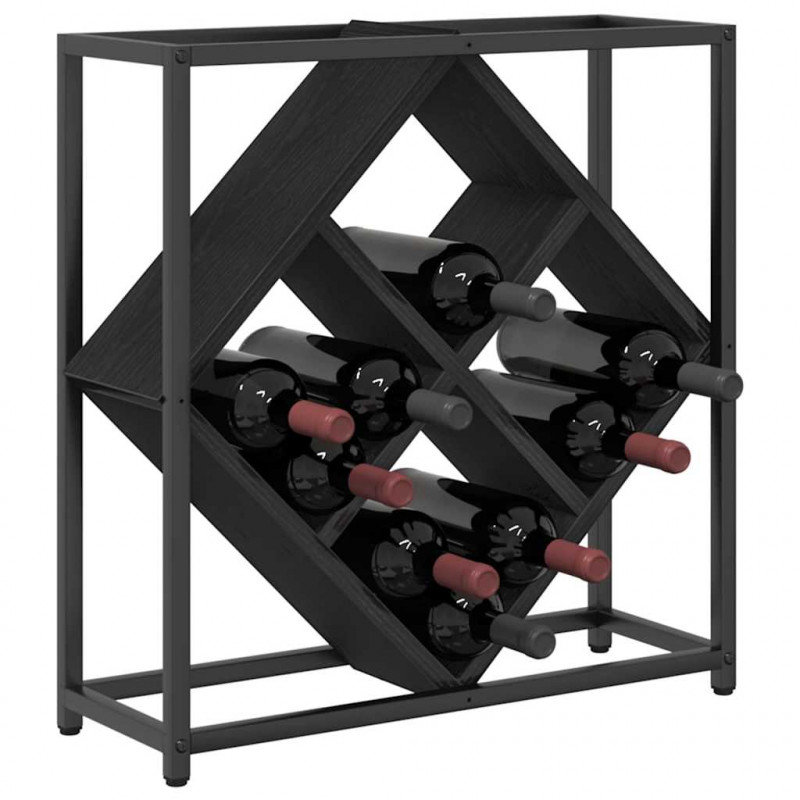 Regał na wino Czarny Dąb 51 x 18 x 52,5 cm