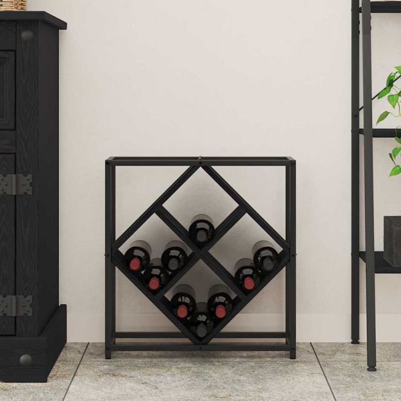 Regał na wino Czarny Dąb 51 x 18 x 52,5 cm