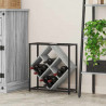 Regał na wino Szary Sonoma 51 x 18 x 52,5 cm