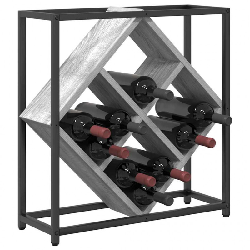 Regał na wino Szary Sonoma 51 x 18 x 52,5 cm