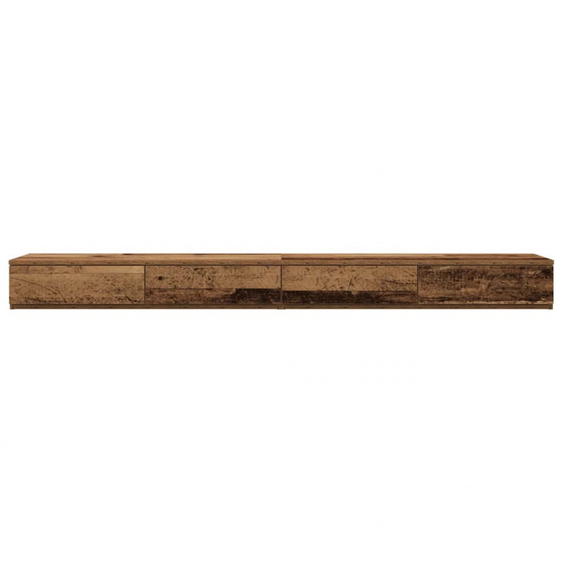 Szuflady do łóżka z szufladą Stare drewno 200 x 36,5 x 16,5 cm