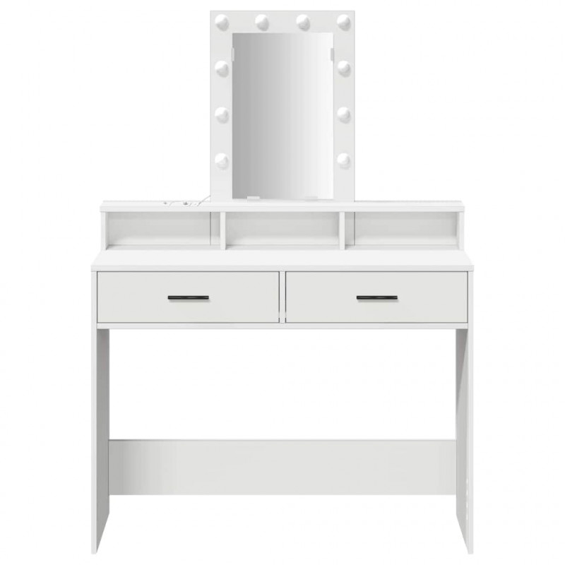 Toaletka Biały 100 x 41 x 140 cm Materiał drewnopochodny