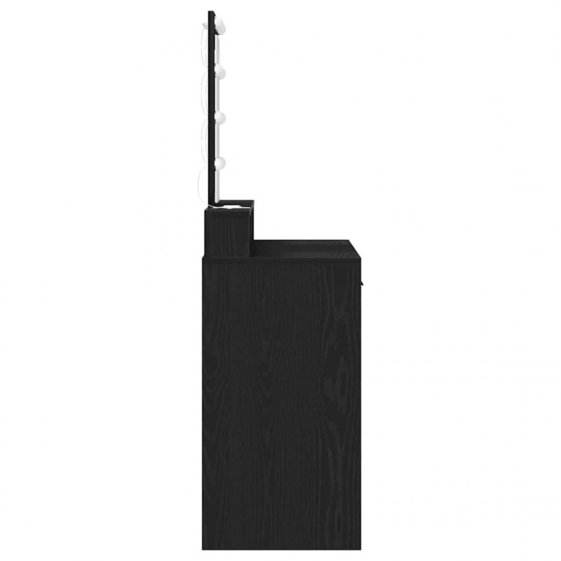 Toaletka Czarny 100 x 41 x 140 cm Materiał drewnopochodny