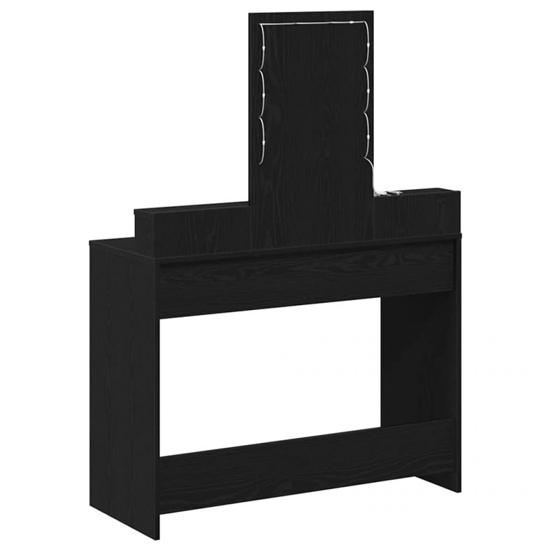 Toaletka Czarny 100 x 41 x 140 cm Materiał drewnopochodny