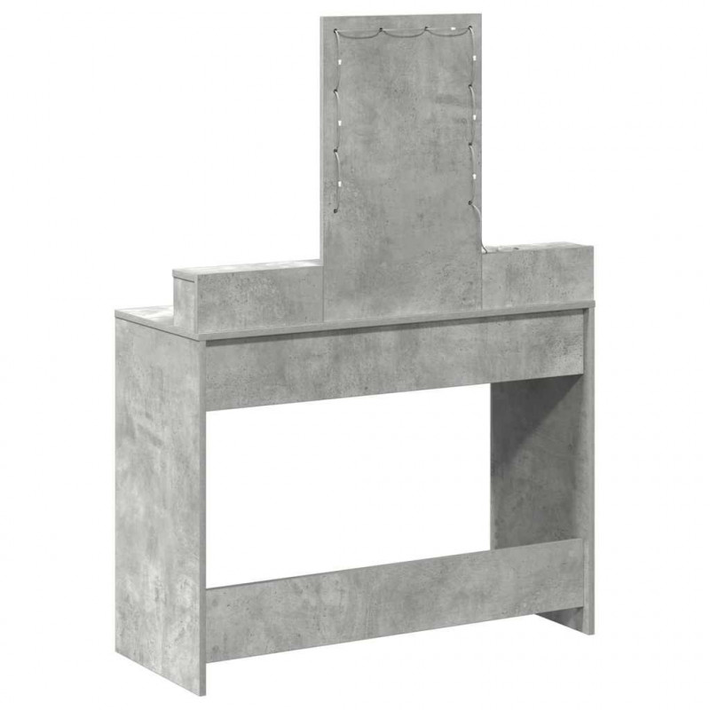 Toaletka Szary 100 x 41 x 140 cm Materiał drewnopochodny