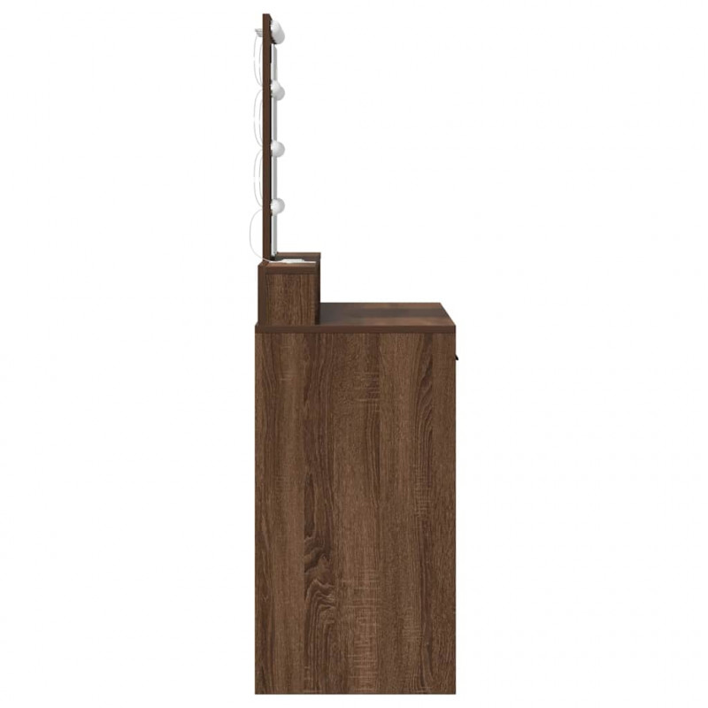 Toaletka Brązowy 100 x 41 x 140 cm Materiał drewnopochodny