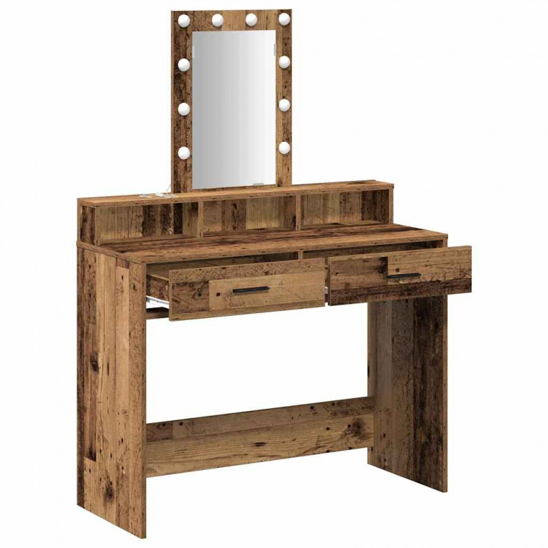 Toaletka Brązowy 100 x 41 x 140 cm Materiał drewnopochodny