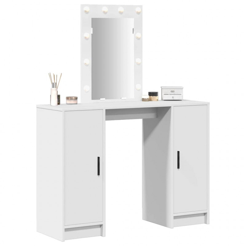 Toaletka Biały 102 x 33 x 135 cm Materiał drewnopochodny