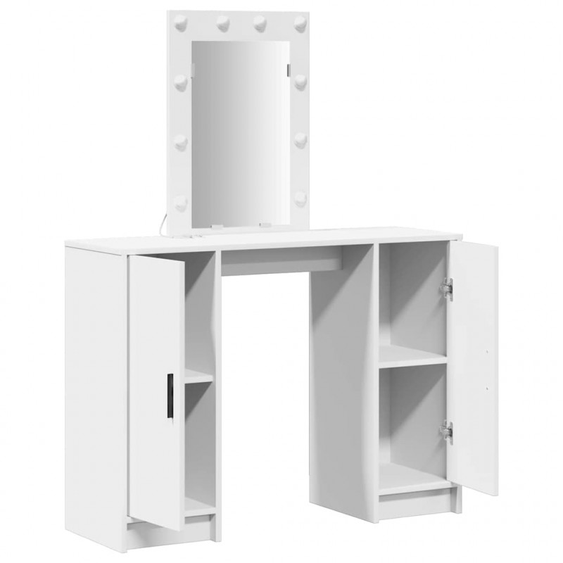 Toaletka Biały 102 x 33 x 135 cm Materiał drewnopochodny