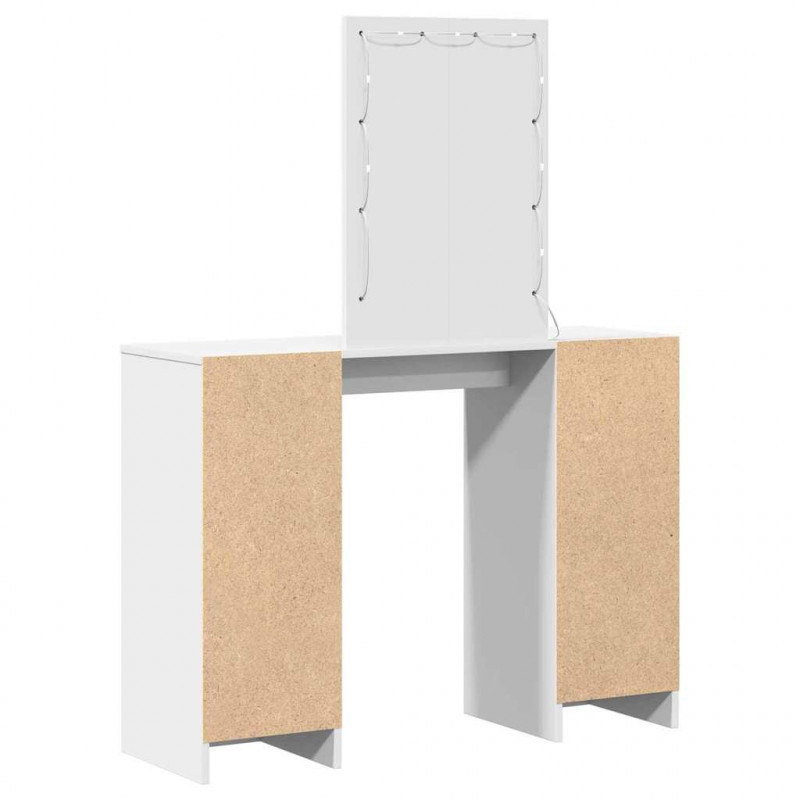 Toaletka Biały 102 x 33 x 135 cm Materiał drewnopochodny