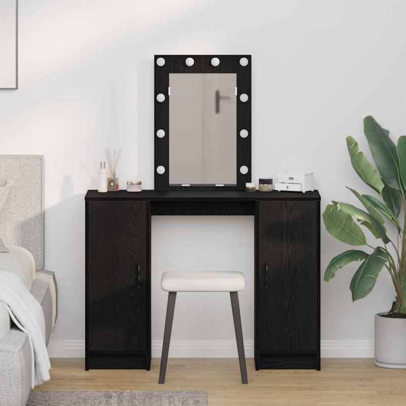 Toaletka Czarny 102 x 33 x 135 cm Materiał drewnopochodny