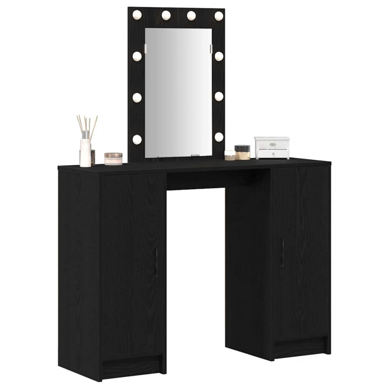 Toaletka Czarny 102 x 33 x 135 cm Materiał drewnopochodny